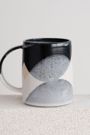 Winter's Embrace Handcrafted Stoneware Mug for 17oz of Cozy Warmth