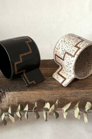 Abstract Lines Geometric Espresso Cups A Ceramic Masterpiece for Coffee Aficionados