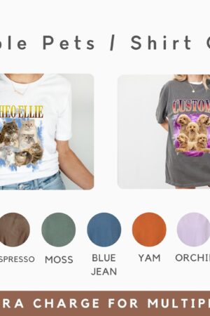 Personalized Vintage Pet T-Shirt Capture Your Furry Friend's Charm