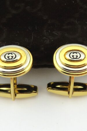 Gucci Oval Cufflinks Elevate Your Style with Iconic GG Logo