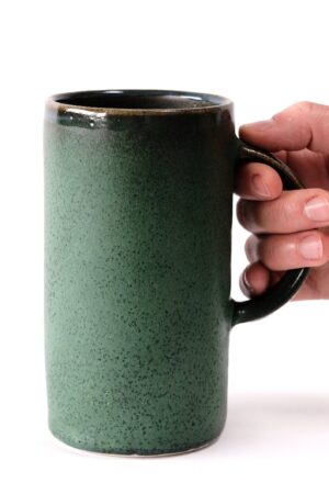 Jade Serenity Tranquil Moments in an Oversized Stoneware Mug