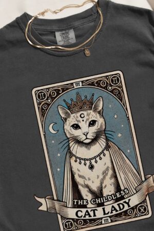 Empowering Cat Lady Tarot Card Shirt for Kamala Harris Supporters