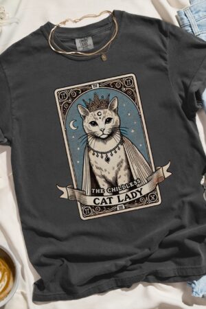 Empowering Cat Lady Tarot Card Shirt for Kamala Harris Supporters