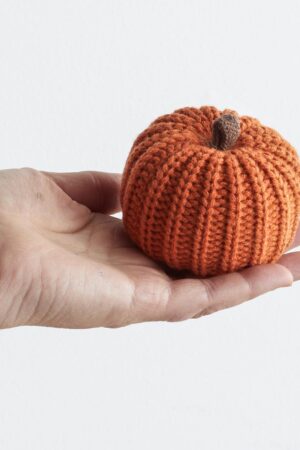 Autumnal Knit Pumpkin Trio Cozy Warmth for Fall Decor