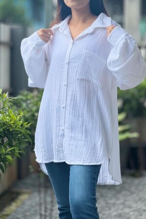 Breezy Muslin Double Gauze Blouse Elevate Your Summer Style with Comfort and Versatility