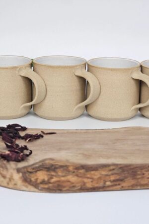 Artisan-Crafted Stoneware Coffee Mug Savor the Warmth of Handmade Charm