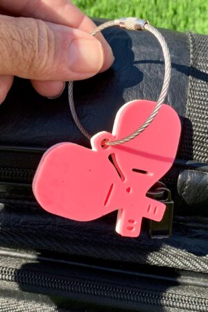 Pickleball 4-Pack Bag Tags Support Breast Cancer Awareness with Style