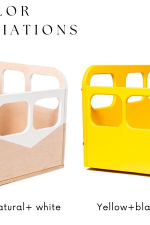 Whimsical Wooden Toy Bus The Ultimate Storage Solution for Little Explorers