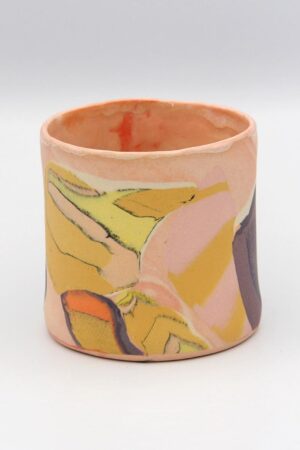 Mesmerizing Marbled Nerikomi Mug A Kaleidoscope of Colors in Ceramic