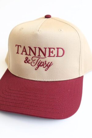 Embroidered Vintage Trucker Hat Tanned, Tipsy, and Ready for Margs