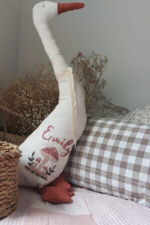 Personalized Nursery Goose A Cuddly Companion for Your Little One