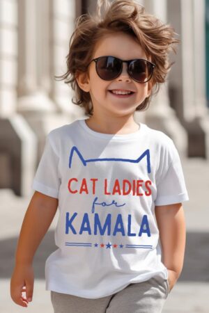 Empower the Future Cat Ladies for Kamala Harris 2024 Youth T-Shirt