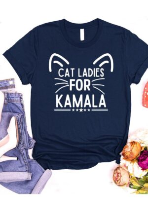 Empower the Future Cat Ladies for Kamala Kids Shirt, Inspiring Young Leaders