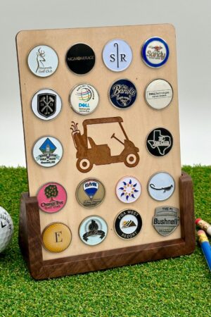 Personalized Golf Ball Marker Display The Perfect Gift for Golf Enthusiasts