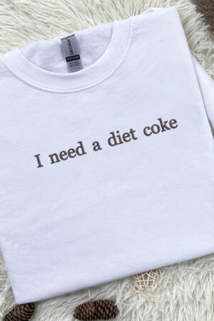 Diet Coke Obsession Embroidered Sweatshirt and Bottle Set for the Ultimate Soda Lover