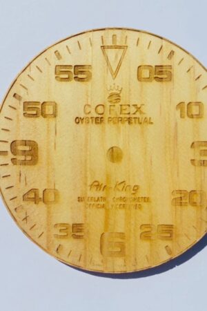 Rolex Wooden Coaster Air-King Oyster Watch Dial Face, Unique Handmade Item for Watch Enthusiasts and Dads