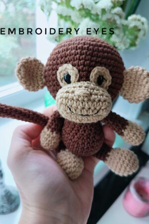 Adorable Handmade Monkey Stuffed Toy Personalized Gifts for Kids, Baby Showers, and Christmas