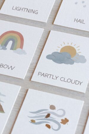 12 Weather Flashcards Engage Your Little Learners with Rainbow Educational Printables