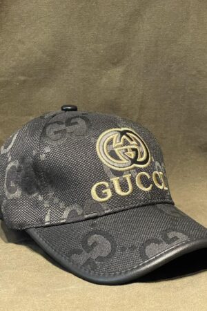 Gucci Vintage Black Cap A Timeless Monogrammed Masterpiece