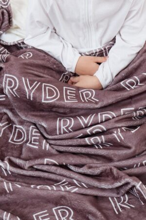 Personalized Name Blanket Snuggle Up with a Touch of Love