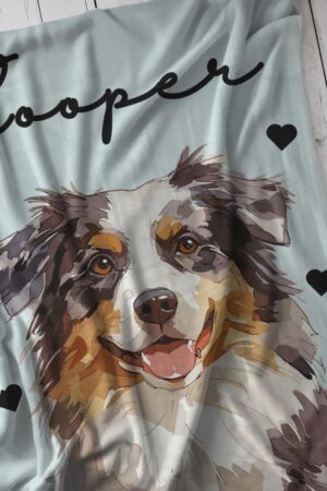 Personalized Pet Blanket Snuggle Up with Your Furry Friend's Unique Charm