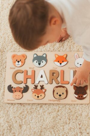 Unleash Creativity and Learning Custom Wooden Busy Board for Curious Kids