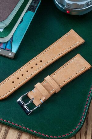 Premium Badalassi Carlo Pueblo Veg-Tanned Leather Watch Strap Elevate Your Timepiece with Natural Elegance