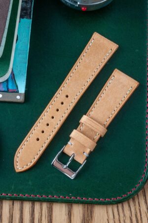 Premium Badalassi Carlo Pueblo Veg-Tanned Leather Watch Strap Elevate Your Timepiece with Natural Elegance