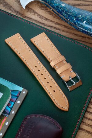 Premium Badalassi Carlo Pueblo Veg-Tanned Leather Watch Strap Elevate Your Timepiece with Natural Elegance