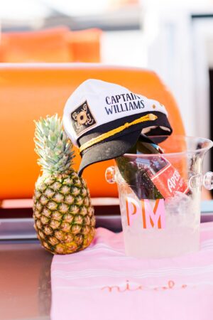 Nautical Bachelorette Bash Set Sail with a Custom Captain's Hat