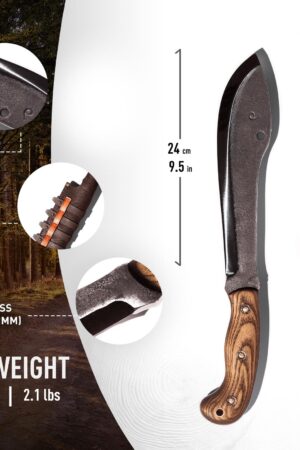 Big Bushcraft Hatchet-Knife #7 The Ultimate Multi-Tool for Wilderness Adventures