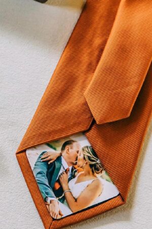 Personalized Peel-and-Stick Photo Tie Patch Capture Memories with Style