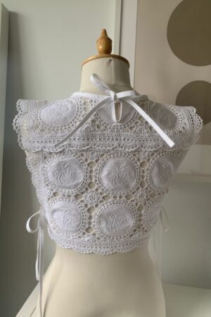 Mesa Workshop Reworked Vintage Doily Tie Side Bib Top A Timeless Treasure for the Modern Wardrobe