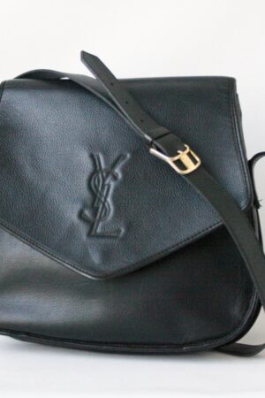 Yves Saint Laurent Timeless Black Leather Shoulder Bag - Vintage Luxury, Modern Elegance