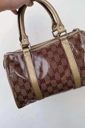 Vintage Gucci Monogram Crystal Embellished Boston Bag A Timeless Treasure