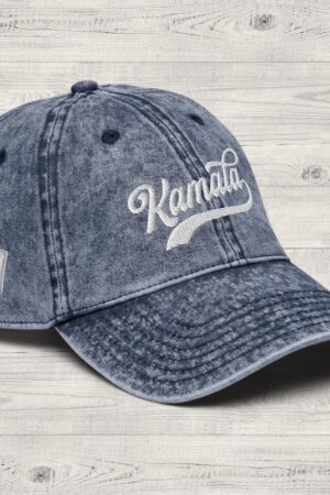 KAMALA 47 The Ultimate Denim Baseball Cap with Embroidered Style