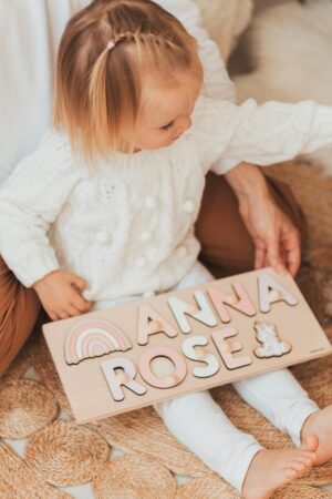 Personalized Wooden Name Puzzle A Unique and Educational Gift for Kids