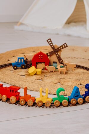 Personalized Wooden Train Name with Magnets A Unique First Birthday Gift for Boys