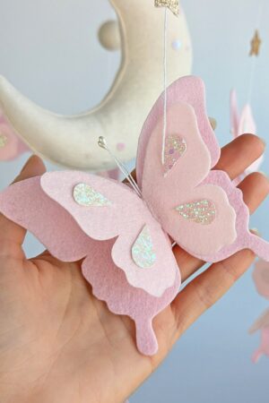 Enchanted Butterfly Haven A Serene Mobile for Baby's Dreams