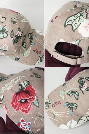 GUCCI Cap with Vibrant Floral Print Elevate Your Style with Nature's Canvas