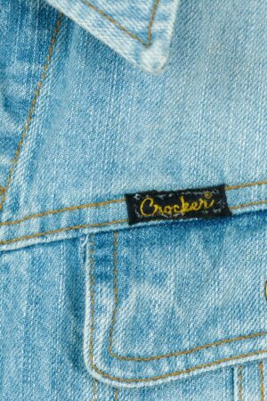 Crocker Jeans 90's Vintage Men's Denim Jacket Relive the Y2K Era with this Light Blue Trucker Coat