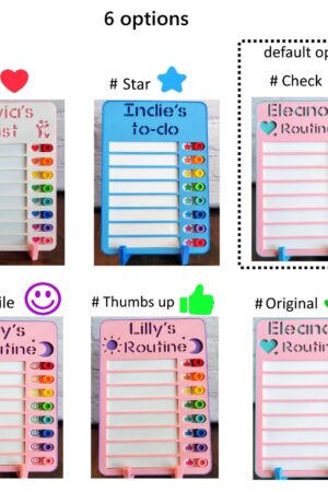 Rainbow Routine Revolution Empower Kids with Personalized Chore Charts