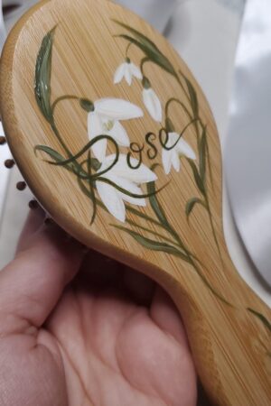 Personalized Handcrafted Keepsake Hairbrush A Cherished Gift for Little Ones