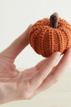 Cozy Autumn Vibes Set of 5 Knit Pumpkins for Hygge Decor and Fall Festivities