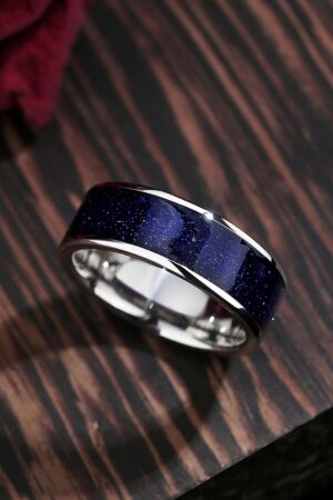 Celestial Embrace Orion Nebula Ring Set - A Starry Night for Your Eternal Bond