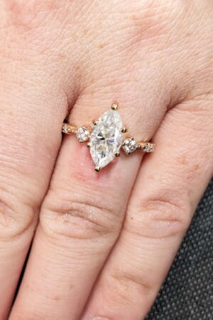 Exquisite Marquise Lab-Grown Diamond Engagement Ring A Promise of Enduring Love