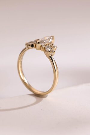 IGI Certified Marquise Lab-Grown Diamond Engagement Ring A Promise of Brilliance and Ethical Luxury