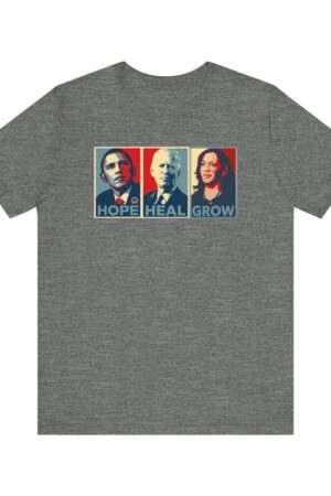 Hope, Heal, Grow Empowering Change with Kamala Harris, Obama, and Biden | 2024 Presidential Election | Vote USA | Plus Size Gift Tee