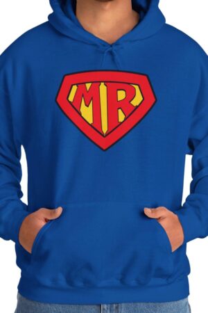 Superhero Mr. and Mrs. Hoodies Matching Couple's Hoodies for Festive Hero Items