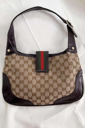 Timeless Elegance Vintage Gucci Monogram Jackie Shoulder Bag